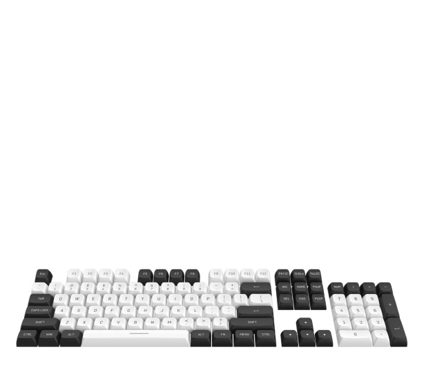 REDRAGON PBT Doubleshot keycaps (biało-czarne) A132 WB - 1247529 - zdjęcie 3